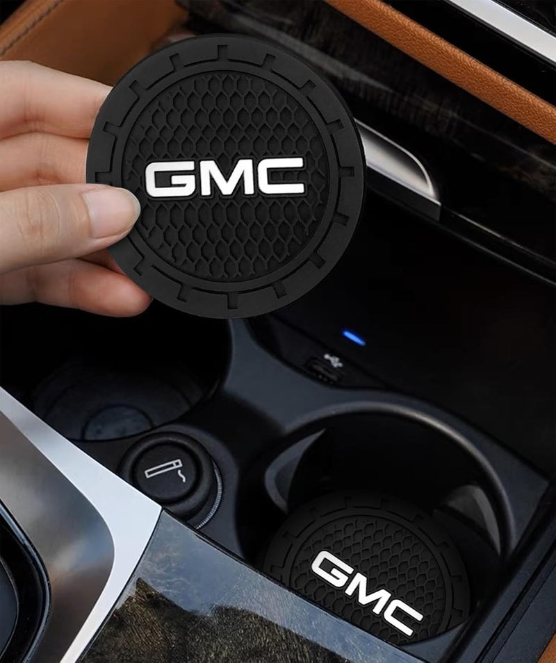 BFIVEANTE Car Cup Holder Coaster for GMC Silicone Cupholder Coaster,Car Interior Accessories,2.76 Inch 2 Pieces - Image 4